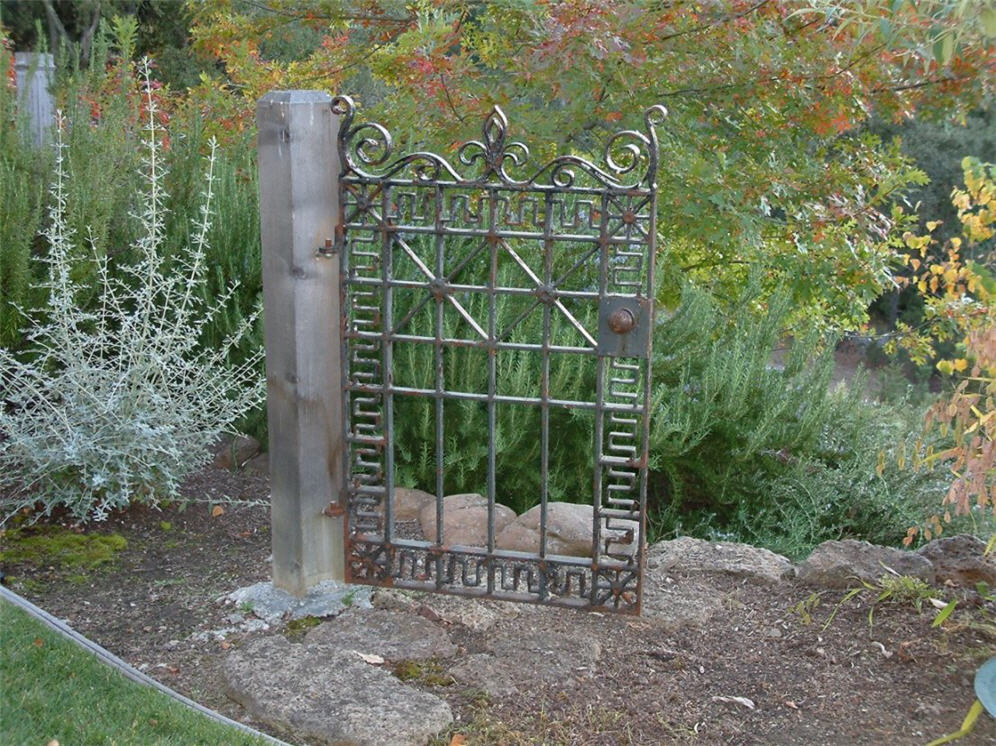 Swinging Metal Garden Gate