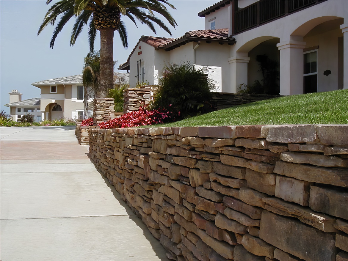 Stacked Slate Wall
