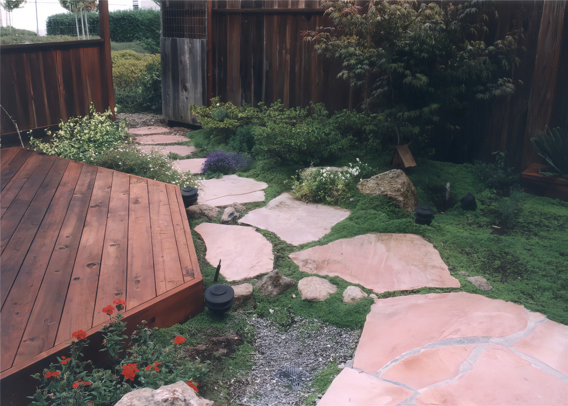 Deck and Stepping Stones
